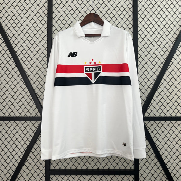 Camisa Manga Longa São Paulo I 24/25 - Adidas - Branca