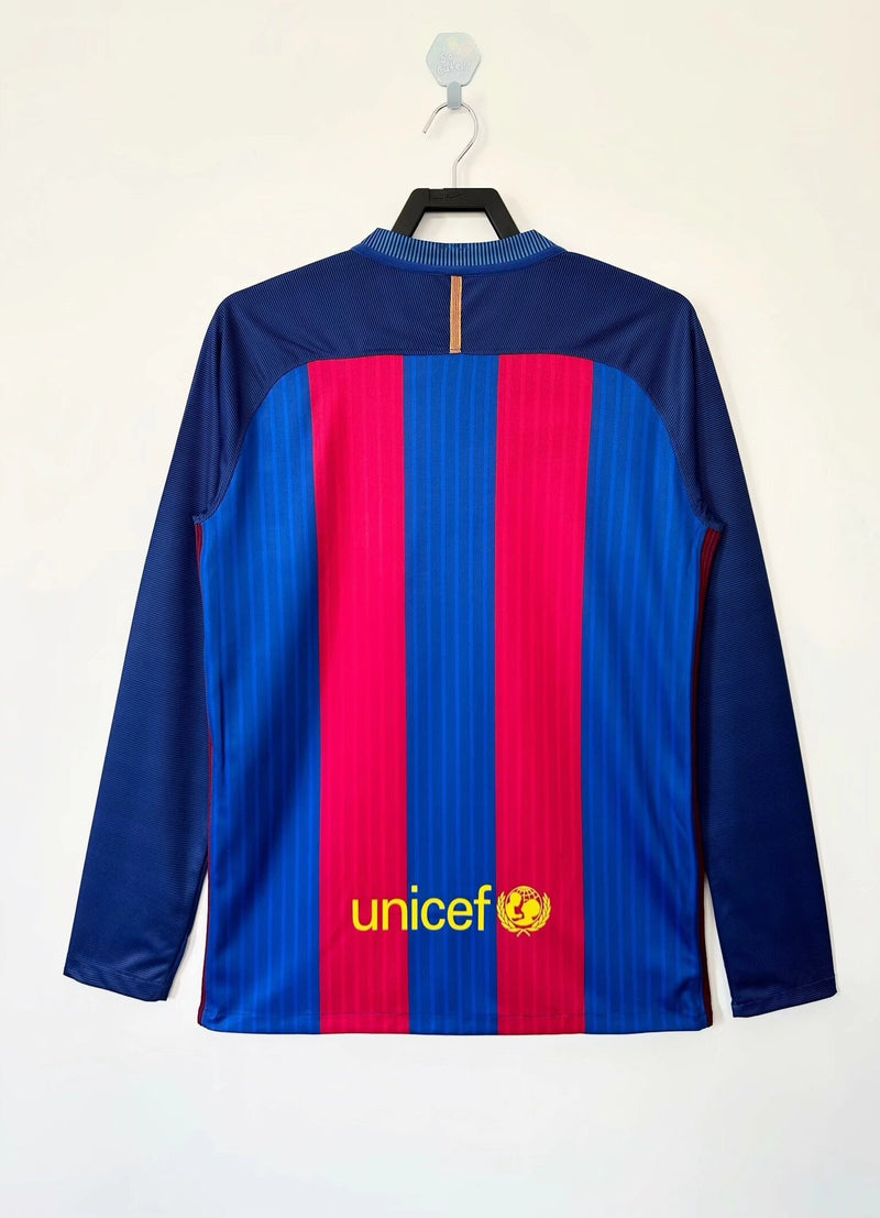 Camisa Manga Longa Barcelona 17/18 Nike - Grená