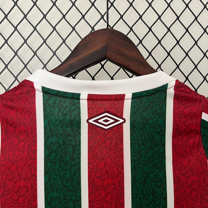 Camisa Fluminense I 24/25 Feminina - Umbro - Vermelha e Verde