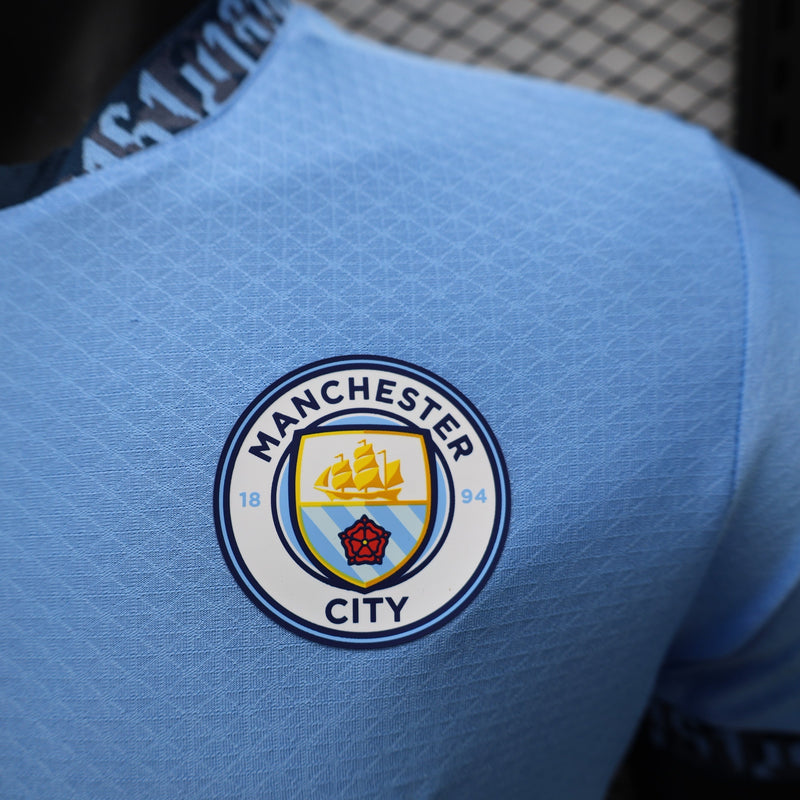 Camisa Manchester City I 24/25 Azul - Puma - Masculino Jogador