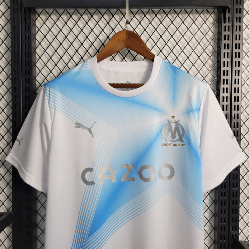 Camisa Olympique Marseille 23/24 - Puma Torcedor Masculina - Lançamento