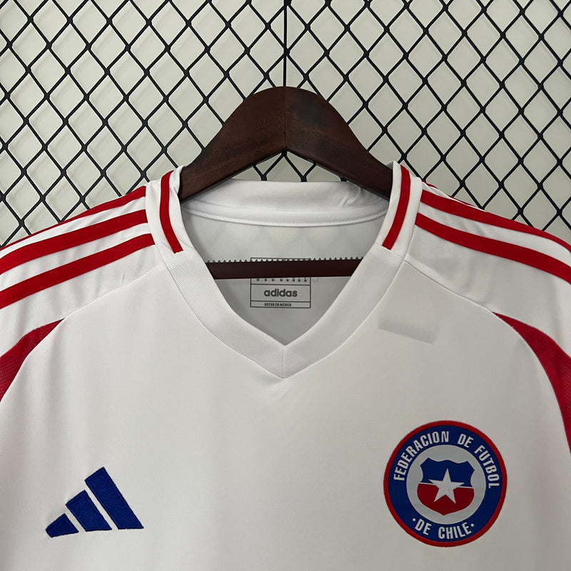 Camisa Chile 2024/25 Away - Branca - Adidas