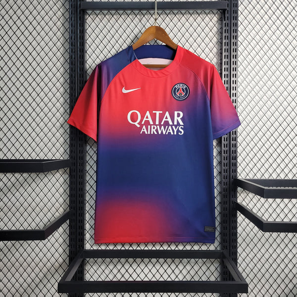 Camisa PSG Treino 23/24 Nike - Red and Blue