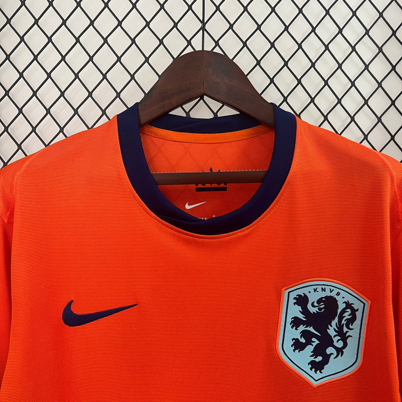 Camisa Holanda 2024/25 Home - Laranja - Nike