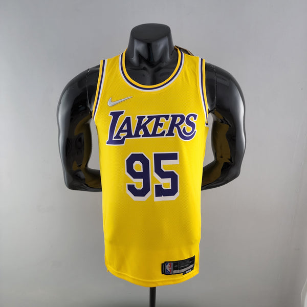 Camisa NBA Lakers #95 Toscano Amarela 75° Aniversário  - 23/24