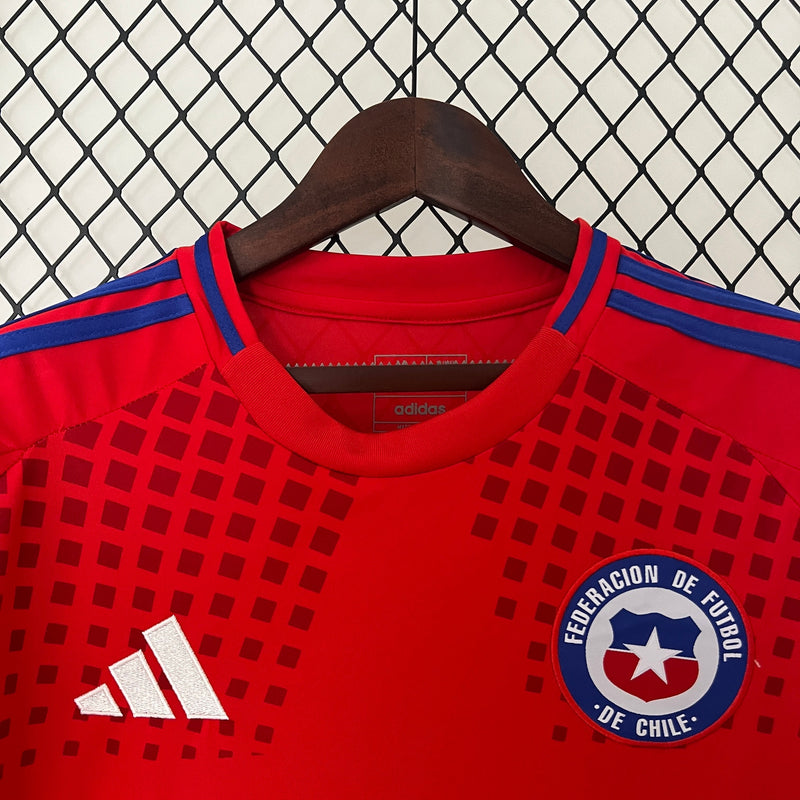 Camisa Chile 2024/25 Home - Vermelha - Adidas