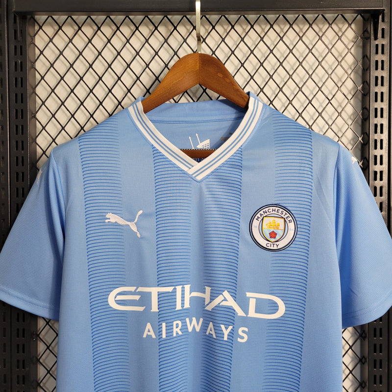 Camisa Manchester City I 23/24 Puma - Azul