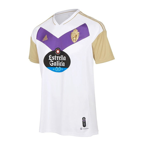 Camisa Real Valladolid III 22/23 Adidas - Branca e Roxa