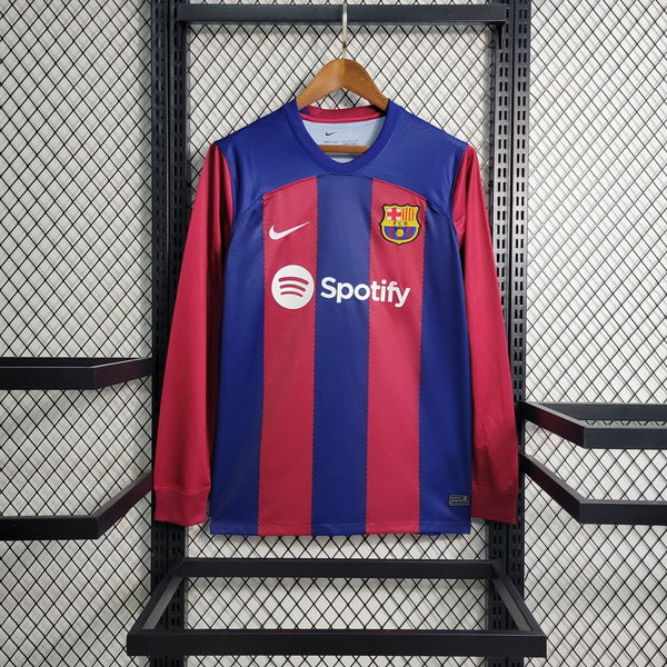 Camisa Manga Longa Barcelona 23/24 Nike - Grená