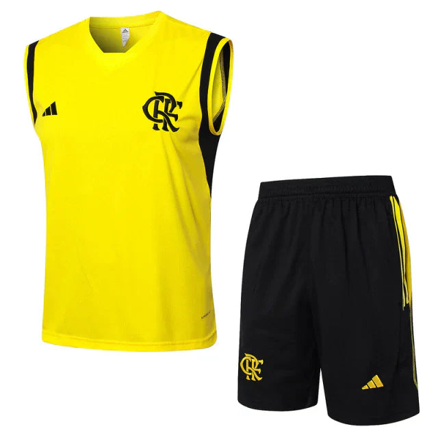 Kit Treino Flamengo 24/25 Adidas - Amarelo