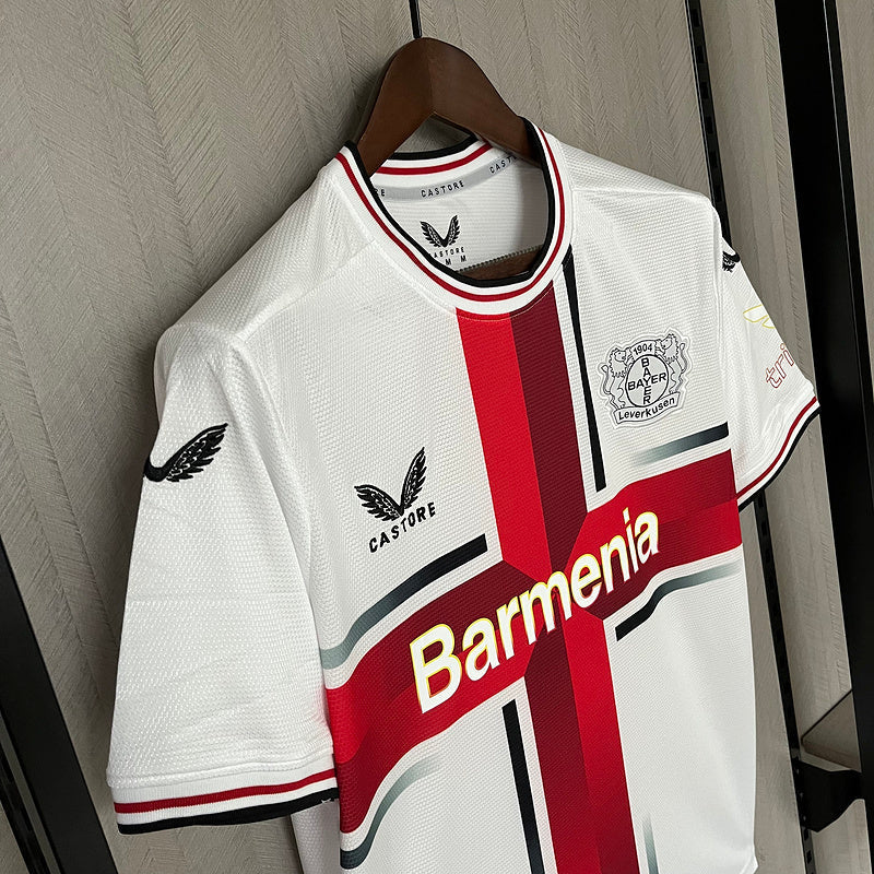 Camisa Bayer Leverkusen 24/25 - Branco away