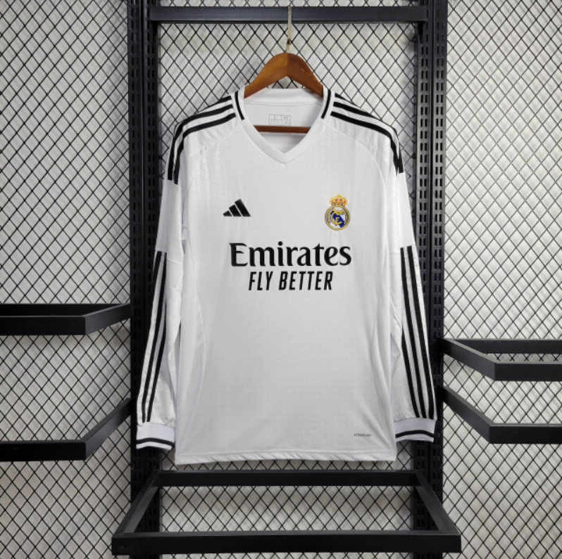 Camisa 24∕25 Manga longa Real Madrid Branco