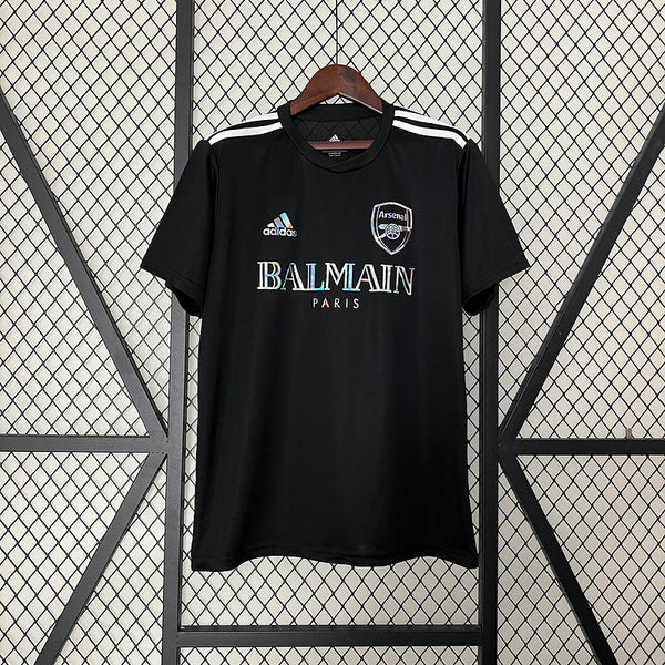 Camisa Arsenal 24/25 Adidas x Balmain - Preto