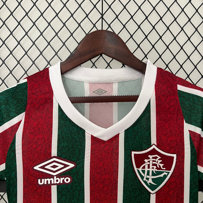 Camisa Fluminense I 24/25 Feminina - Umbro - Vermelha e Verde